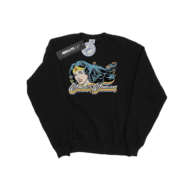 DC Comics Herr Wonder Woman Smile Sweatshirt 3XL Svart Black 3XL