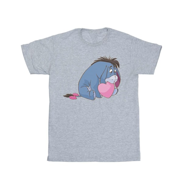 Disney Dam/Damer Winnie The Pooh Eeyore Mun Bomull Pojkvän Sports Grey XL