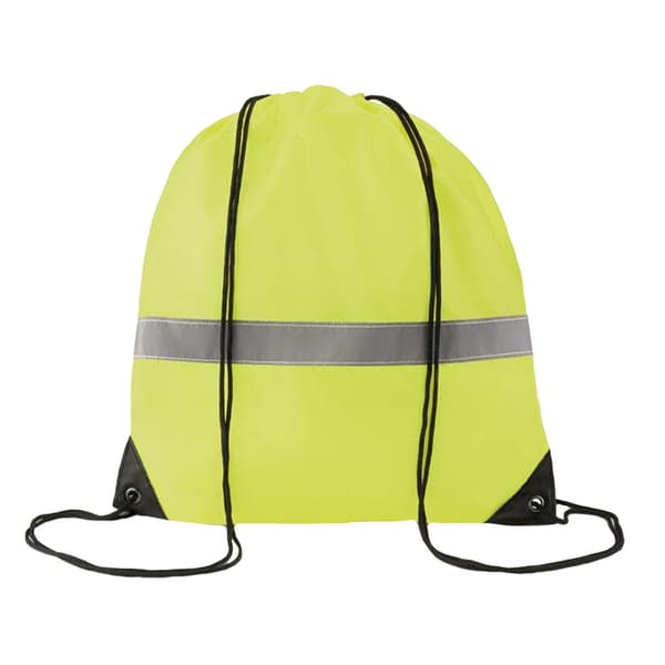 MidOcean Randig Reflex Dragskoväska One Size Neongul Neon Yellow One Size