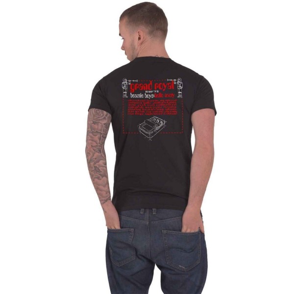 Beastie Boys Unisex Vuxen Hej Nasty Back Print bomull T-shirt Black S