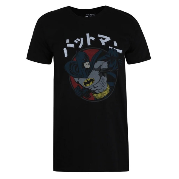 Batman Mens Gotham City japansk T-shirt XXL Svart/Grå/Vit Black/Grey/White XXL