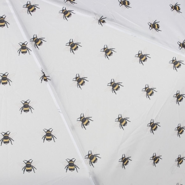 Something Different Bee Happy Folding Paraply 28,5 cm x 5 cm x 5 White/Black 28.5cm x 5cm x 5cm