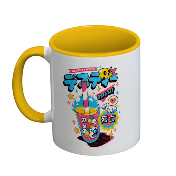 Ilustrata Death Bubble Tea Inner Tvåfärgad Mugg One Size Multicol Multicoloured One Size