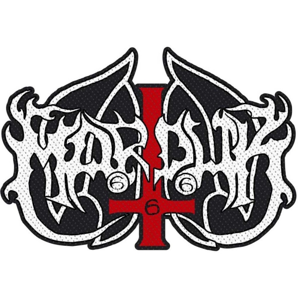 Marduk Logo Vävda Utstansade Patch En Storlek Svart/Vit/Röd Black/White/Red One Size