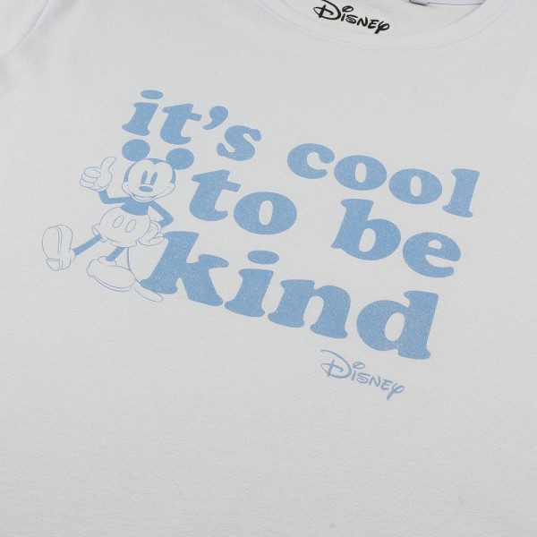 Disney Dam/Dam Det är coolt att vara snäll Musse Pigg T-shirt M Sky Blue M
