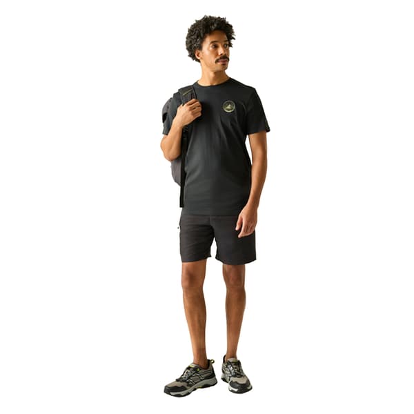 Regatta Herr Breezed Circle Mountain T-shirt XL Askgrå Ash XL