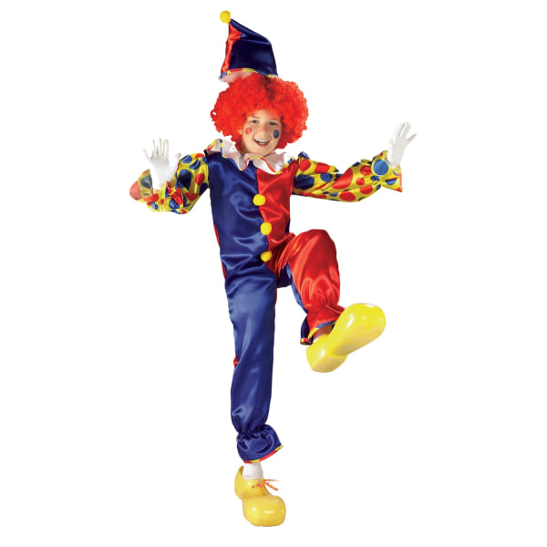 Bristol Novelty Childrens/Kids Clown Costume S Röd/Blå Red/Blue S