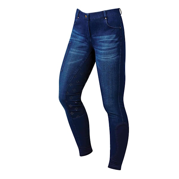 Dublin Womens/Ladies Shona Denim Breeches 8 UK Ljusblå Light Blue 8 UK