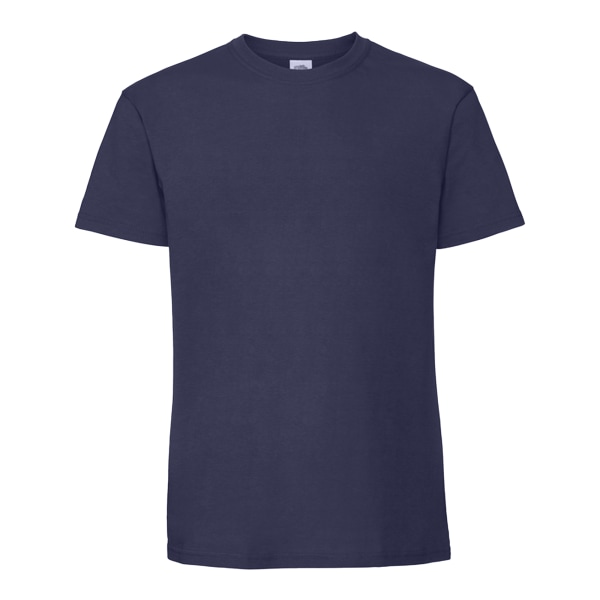 Fruit of the Loom Herr Iconic Premium Ringspunnen T-shirt i bomull 3 Navy Blue 3XL