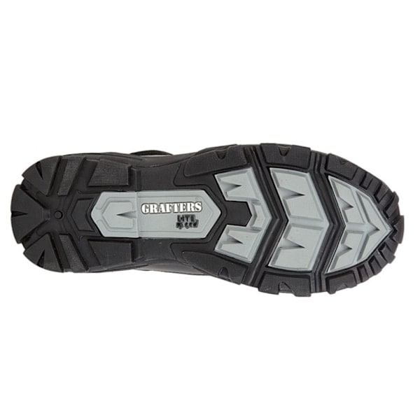 Grafters Herr Ambush Läder Combat Boots 13 UK Svart Black 13 UK