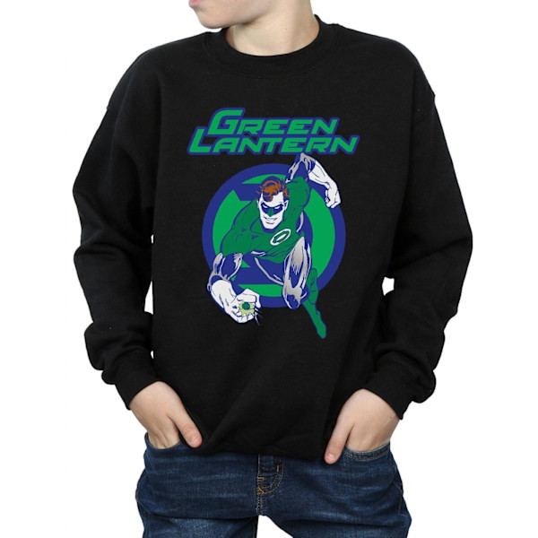 DC Comics Boys Green Lantern Leap Sweatshirt 12-13 år Svart Black 12-13 Years