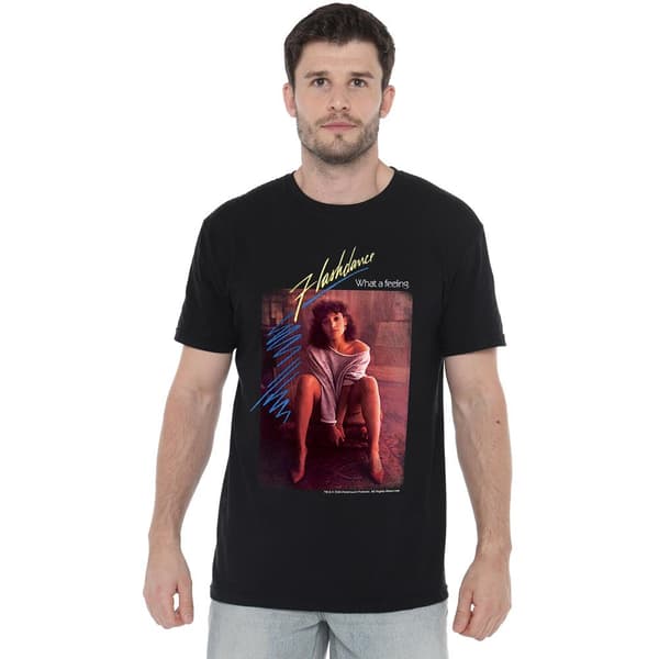 Flashdance Herr T-Shirt Titel M Svart Black M