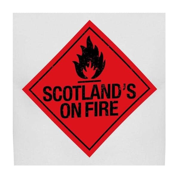 AWD Herr Scotlands On Fire T-Shirt M Vit White M