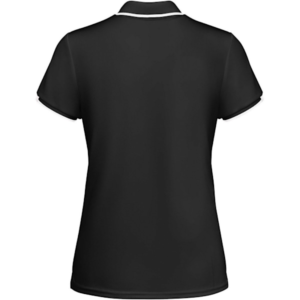 Roly Dam/Damer Tamil Kortärmad Sports Polotröja L Soli Solid Black/White L