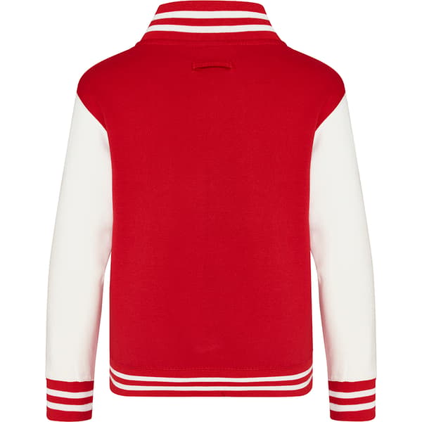 Awdis Unisex Varsity Jacka för Barn / Skoluniform 5-6 Eldröd/Vit Fire Red/White 5-6