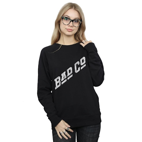 Bad Company Dam/Damer Distressed Logo Sweatshirt XL Svart Black XL