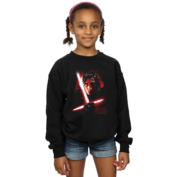 Star Wars Girls The Last Jedi Kylo Ren Borstad Sweatshirt 7-8 Y Black 7-8 Years