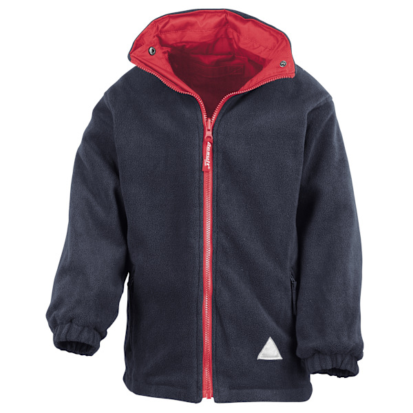 Result Barn/Barn Reversible Storm Stuff Anti Pilling Fleec Red/Navy 3/4
