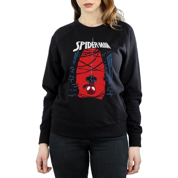 Marvel Dam Spider-Man Hanging Sketch Sweatshirt M Svart Black M