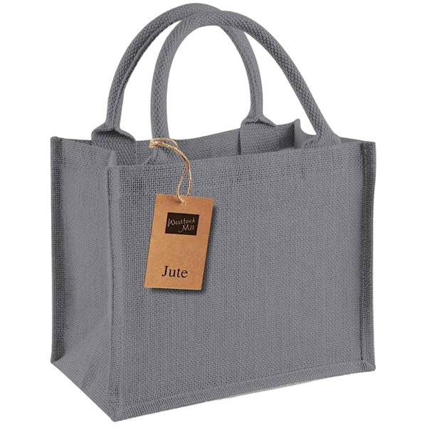 Westford Mill Jute Mini Presentpåse One Size Graphite Graphite One Size