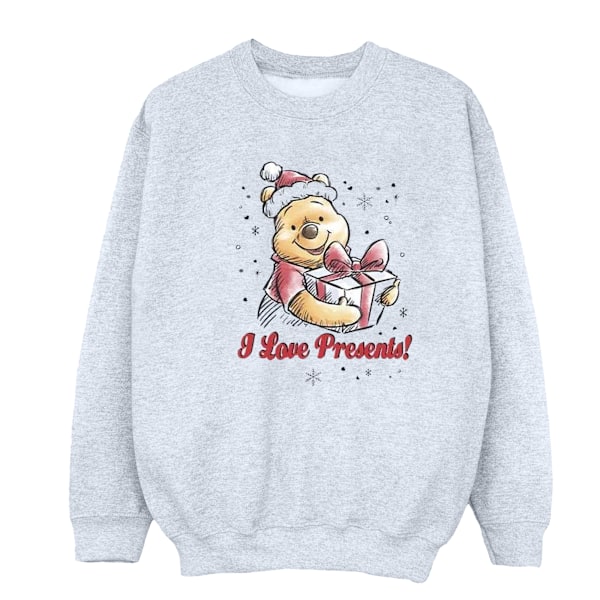 Disney Dam/Damer Winnie The Pooh Love Presents Sweatshirt X Sports Grey XL