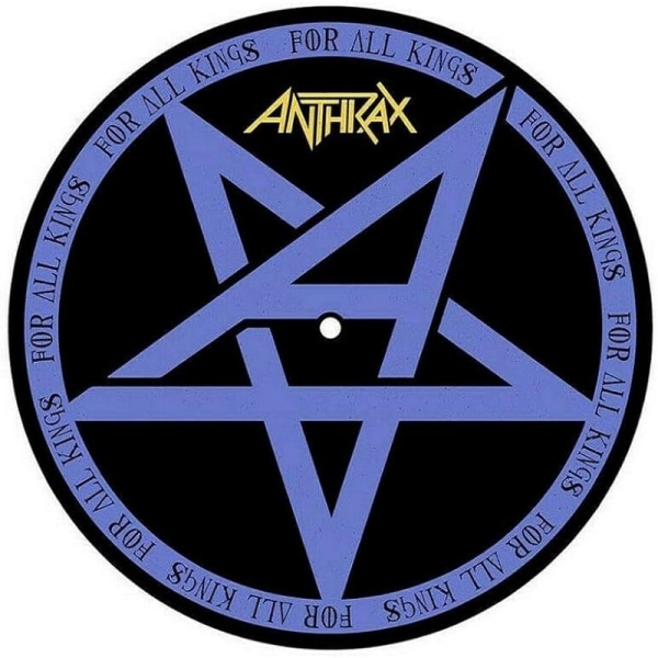 Anthrax For All Kings Skivspelare Slipmat Set En Storlek Svart/Vit Black/White/Blue One Size
