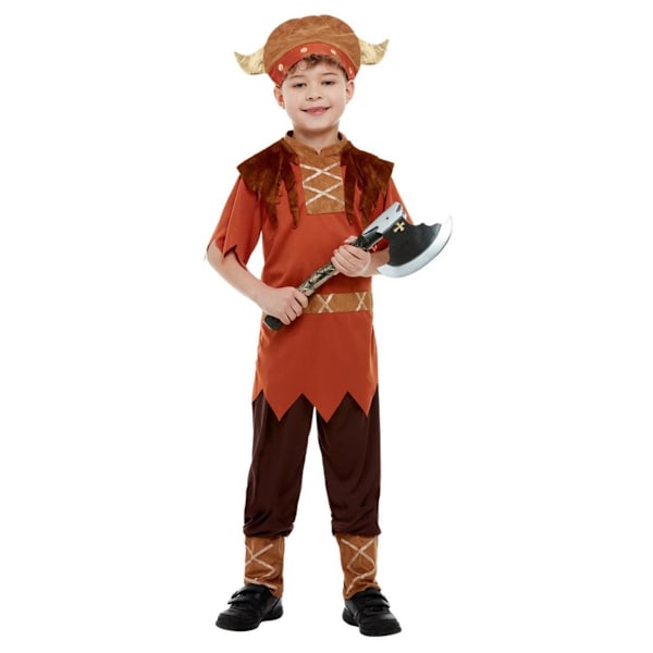 Smiffys Barn/Barn Vikingdräkt Set 4-6 År Brun Brown 4-6 Years