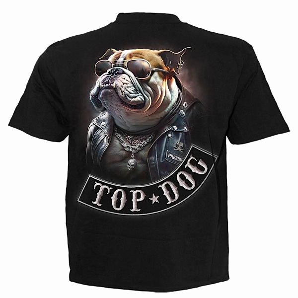 Spiral Direct Unisex Vuxen Top Dog Kortärmad T-shirt XXL Svart Black XXL