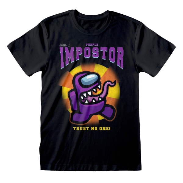 Among Us Unisex Vuxen Lila Impostor T-shirt S Svart Black S