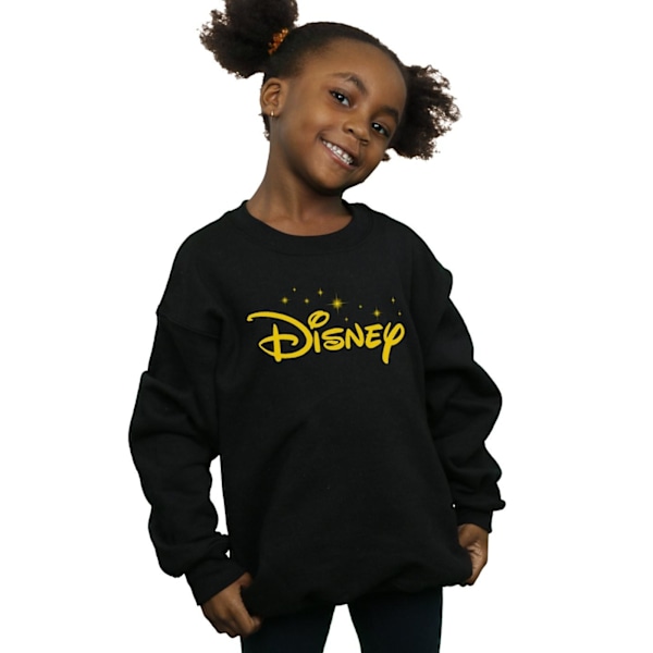 Disney Girls Logo Stars Sweatshirt 9-11 år Svart Black 9-11 Years