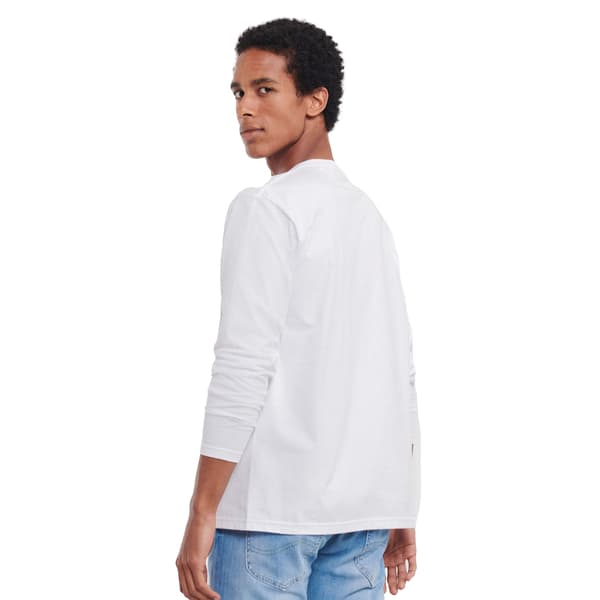 Russell Herr Classic Långärmad T-shirt Vit White L