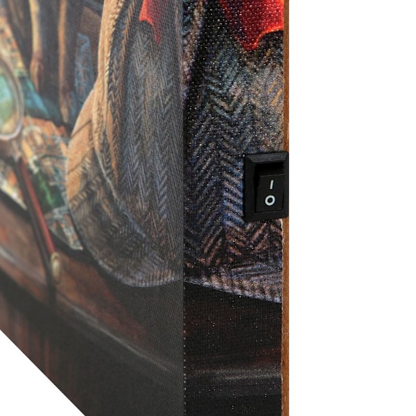 Lisa Parker Purrlock Holmes Ljus Upp Duk Plakett 30cm x 30cm Multicoloured 30cm x 30cm