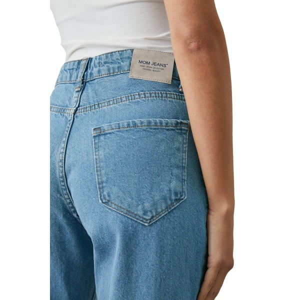 Principer Dam/Dam Mom Jeans 14 UK Mellanblå Mid Blue 14 UK
