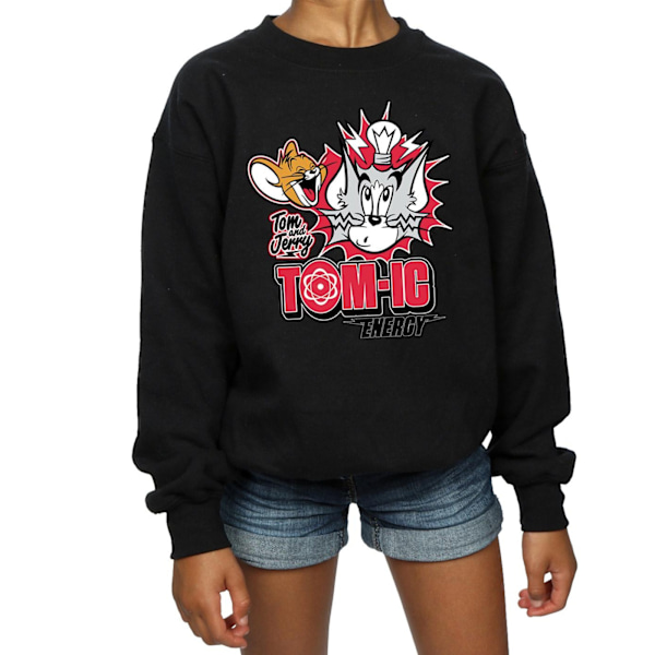 Tom And Jerry Girls Tomic Energy Sweatshirt 12-13 år Svart Black 12-13 Years