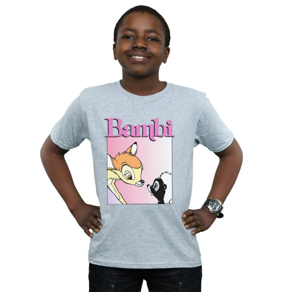 Disney Boys Bambi Nice To Meet You T-shirt 9-11 år Sport Gr Sports Grey 9-11 Years