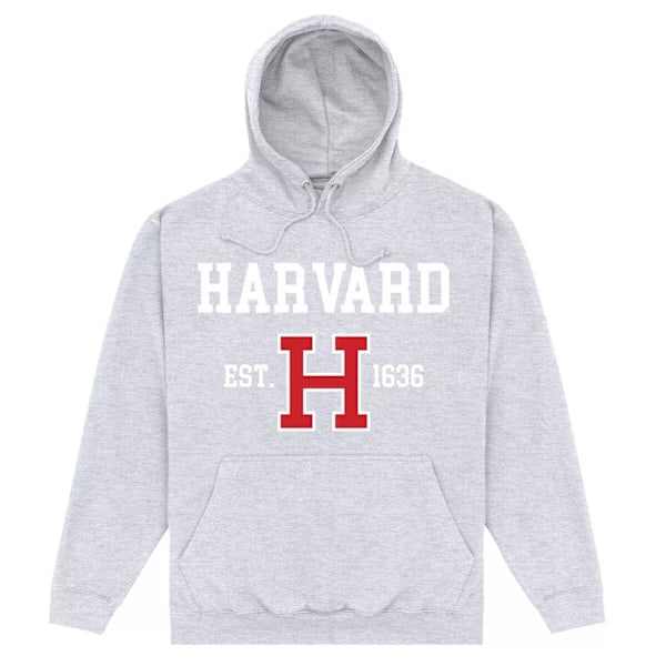 Harvard University Unisex Vuxen Est 1636 Hoodie S Heather Grey Heather Grey S