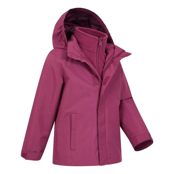 Mountain Warehouse Barnjacka 3 i 1 för Barn/Barn Fell 2-3 år Pink 2-3 Years
