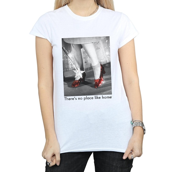 Trollkarlen från Oz Dam/Dam Ruby Slippers Foto Bomull T-shirt White XL