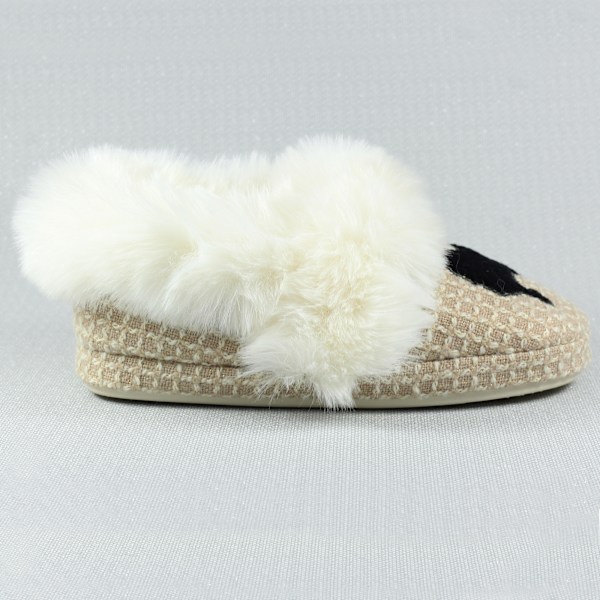 Lazy Dogz Dam/Dam Cookie Mockasin Tofflor i Mocka 7 UK-8 UK Beige 7 UK-8 UK