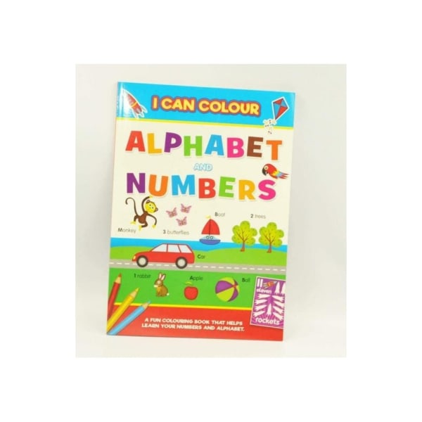 Alligator I Can Color Alphabet & Numbers Aktivitetsbok One Siz Multicoloured One Size