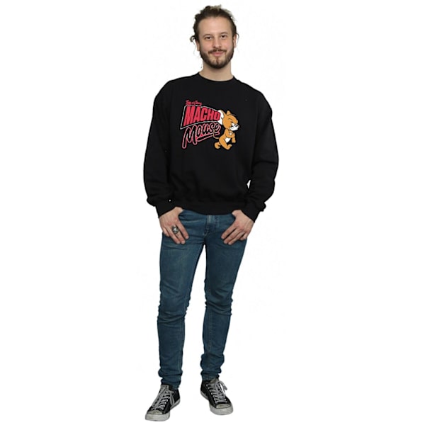 Tom And Jerry Macho Mouse Sweatshirt M Svart Black M