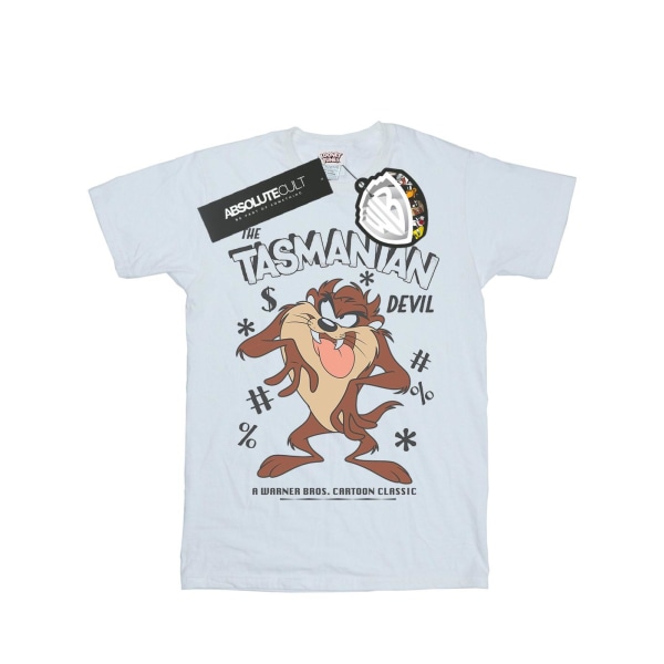 Looney Tunes Girls Vintage Tasmanian Devil Cotton T-shirt 12-13 White 12-13 Years