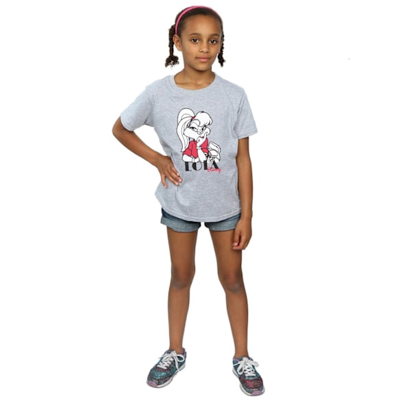 Looney Tunes Girls Lola Bunny Bomull T-shirt 12-13 År Sport Sports Grey 12-13 Years