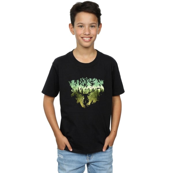 Harry Potter Boys Magical Forest T-Shirt 5-6 Years Black Black 5-6 Years
