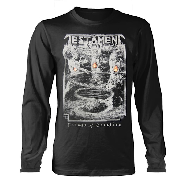 Testament Unisex Adult Titans Of Creation Europe 2020 Tour T-Sh Black S