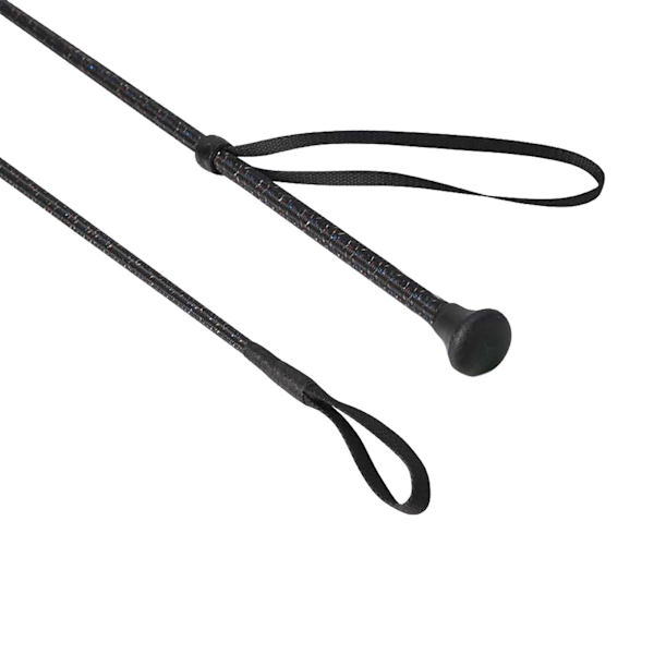 MacTack Childrens Sparkle Riding Whip 24 tum Svart Sparkle Black Sparkle 24 inches