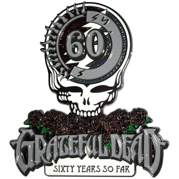 Grateful Dead Sixty Years So Far Kylskåpsmagnet One Size Grå Grey One Size