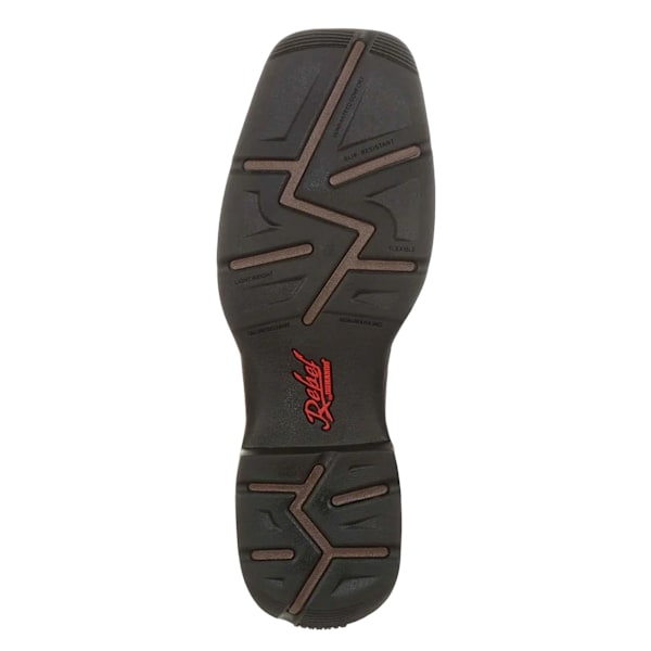 Durango Herr Rebel Cowboy Boots i Fullnarvläder 10 UK Chocol Chocolate/Midnight 10 UK