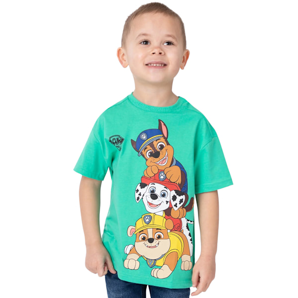 Paw Patrol T-shirt för barn (3-pack) 4-5 år Multicolor Multicoloured 4-5 Years