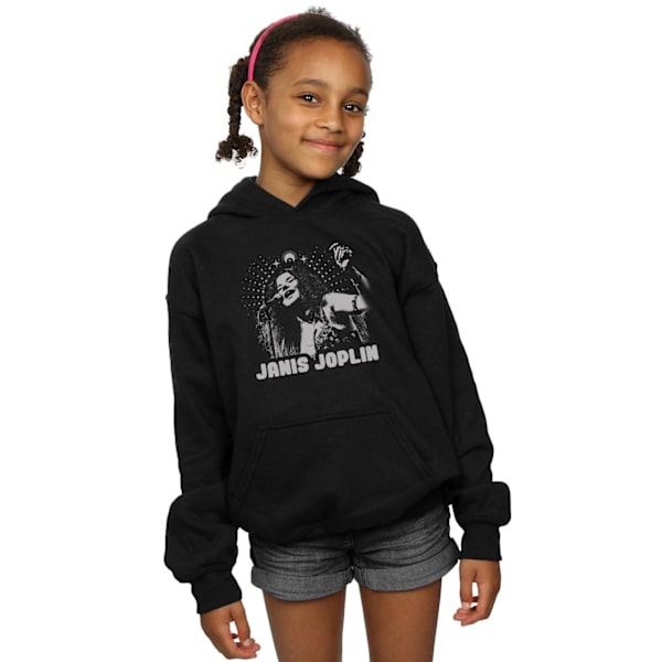 Janis Joplin Girls Spiritual Mono Hoodie 9-11 år Svart Black 9-11 Years